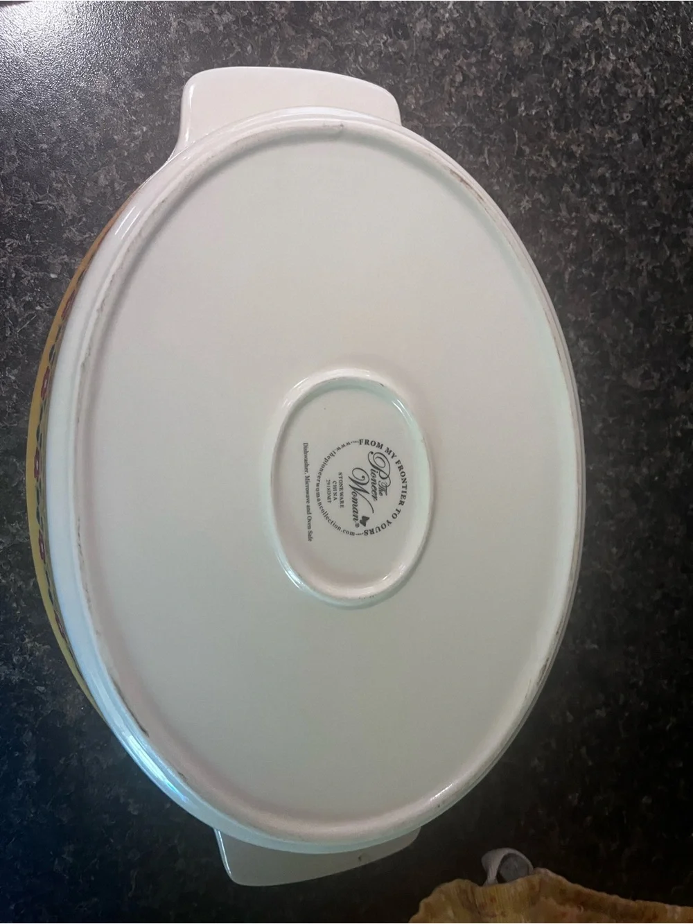 The Pioneer Woman Blue Floral Oval Ceramic Baking Dish
